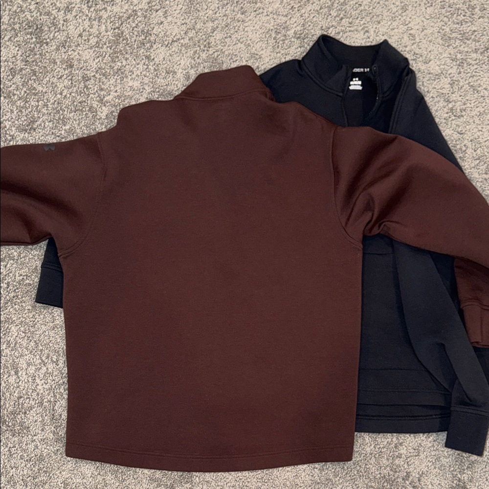 Under Armour Brown and Black Quarter-Zip sweatshirt - Picture 9 of 16